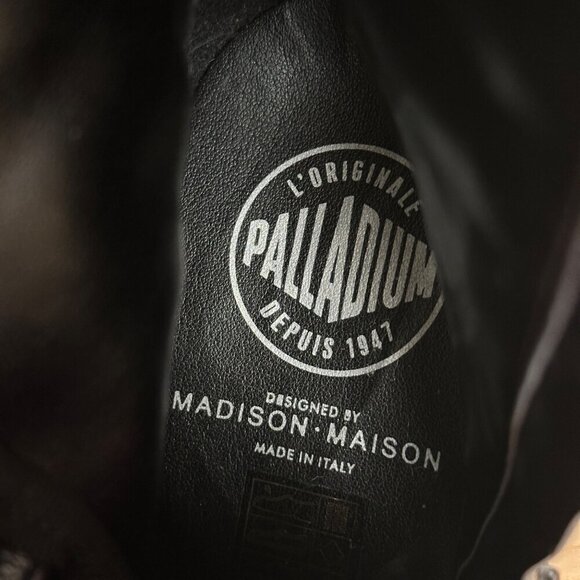 Madison Maison x Palladium Ranger Boot Women Sz 6 Vegan Army RARE 90's $495 - Picture 15 of 16